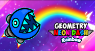 Geometry Neon Dash Rainbow